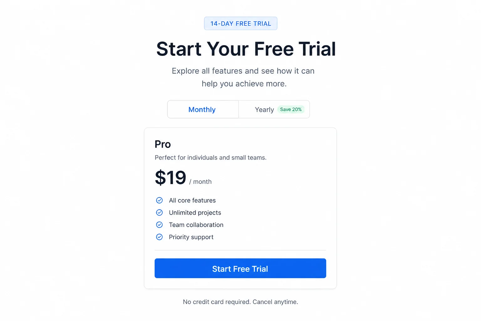 GitLab Start Free Trial button on the dashboard