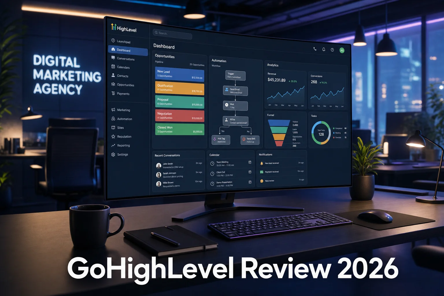 GoHighLevel Review and Tutorial 2026 - All-in-One CRM for Agencies