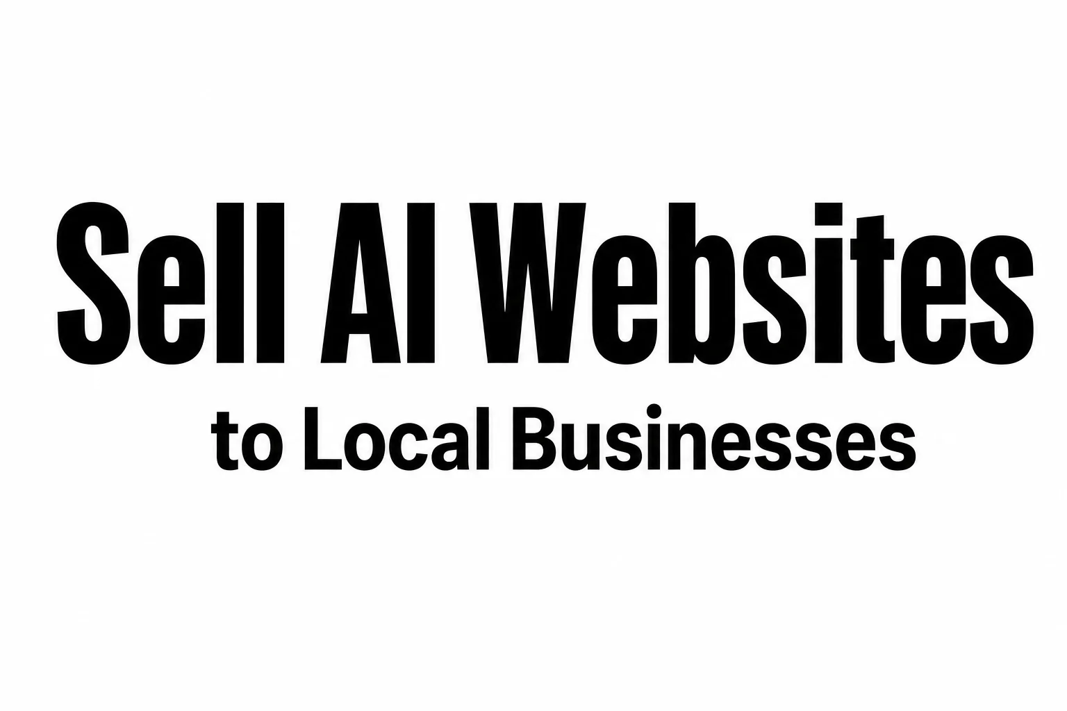 How to sell AI websites to local businesses in India