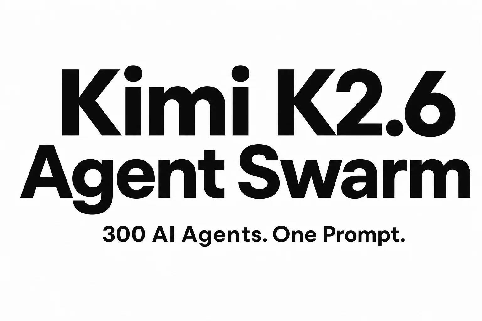 Kimi K2.6 Agent Swarm review - 300 AI agents, one prompt